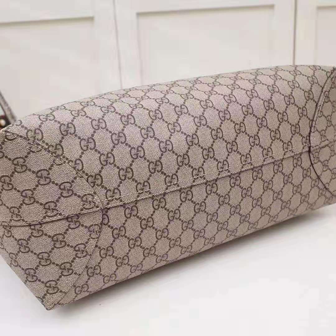 G*u*i gg women ophidia gg medium tote in beige/ebony soft gg supreme
