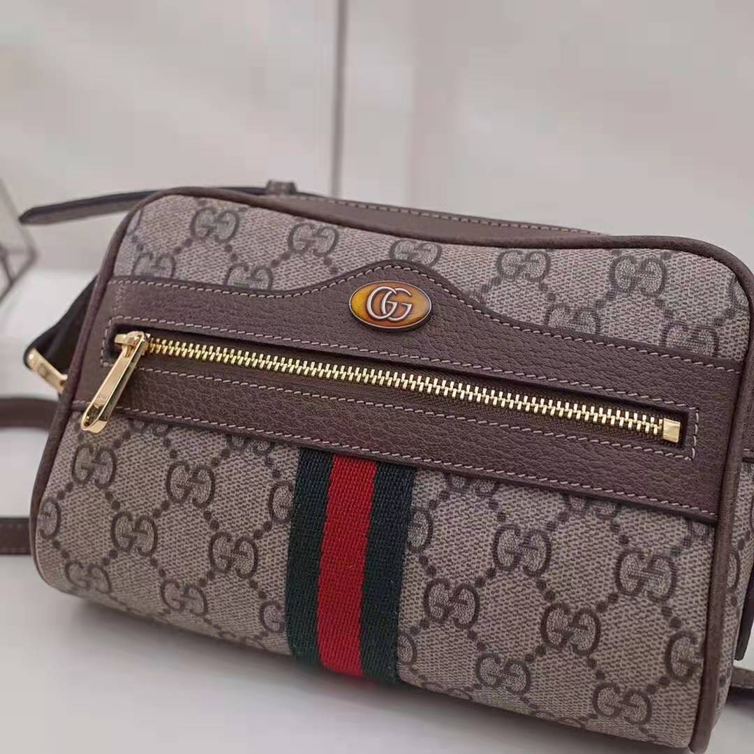 G*u*i gg women ophidia gg supreme mini bag in beige/ebony gg supreme canvas