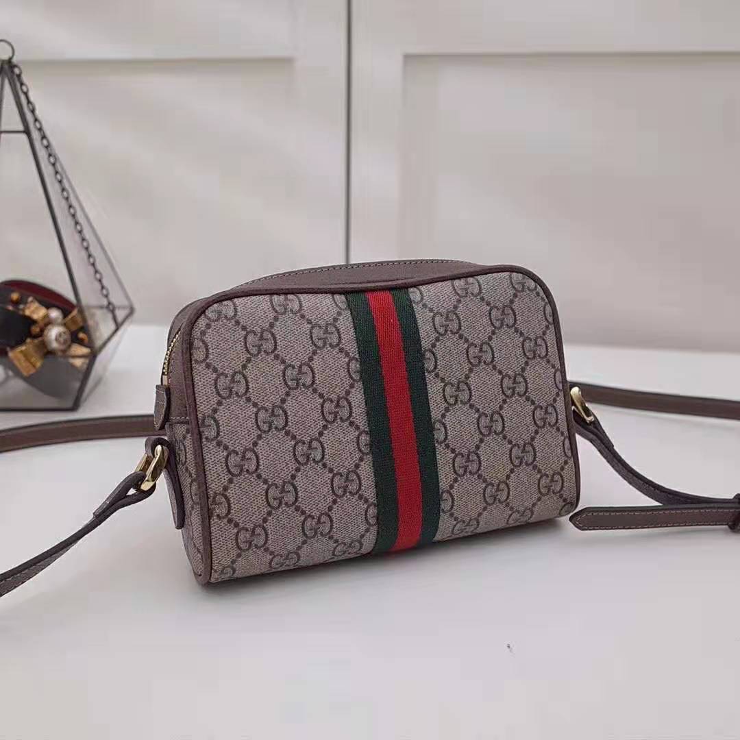 G*u*i gg women ophidia gg supreme mini bag in beige/ebony gg supreme canvas