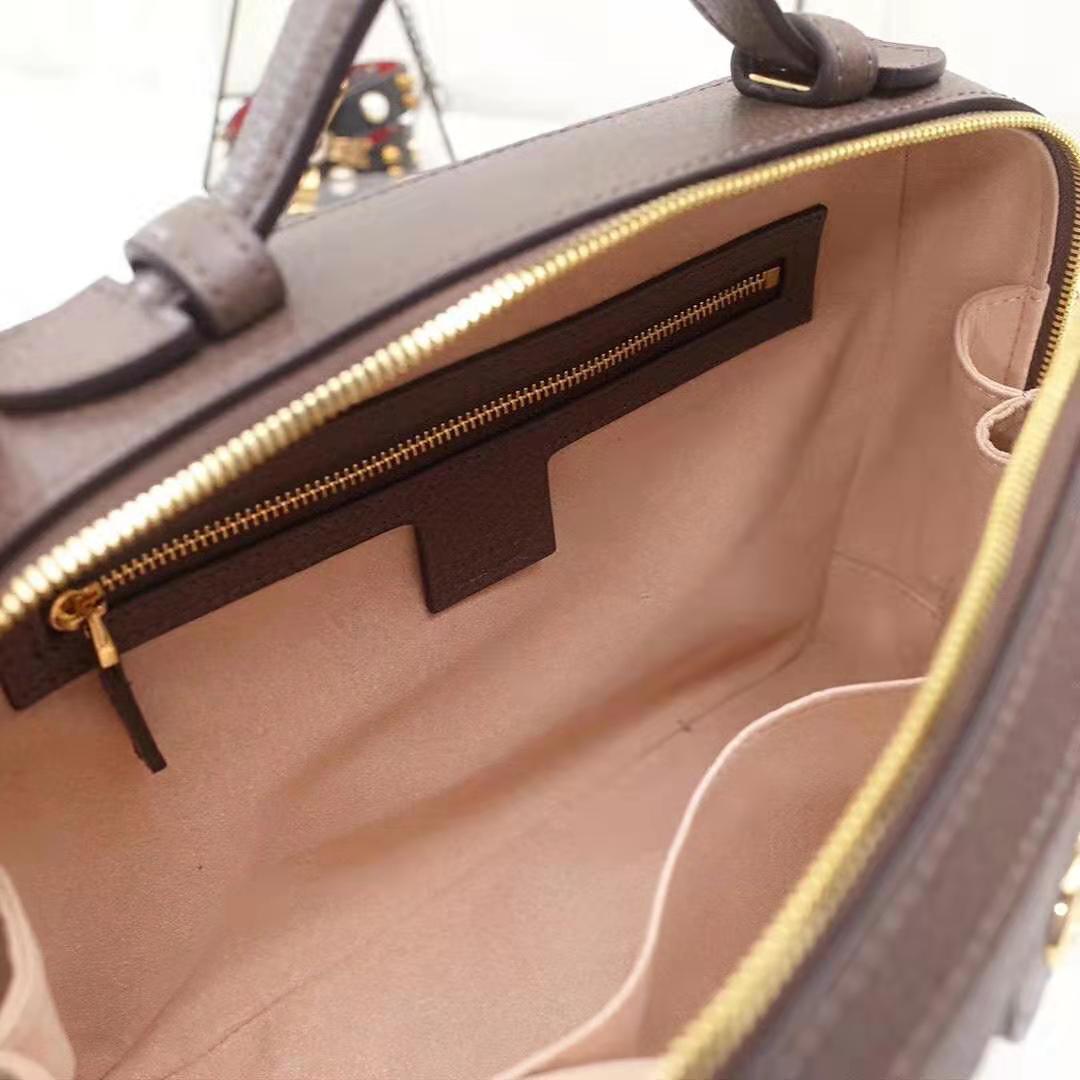 G*u*i gg women ophidia small gg shoulder bag in beige/ebony gg supreme canvas