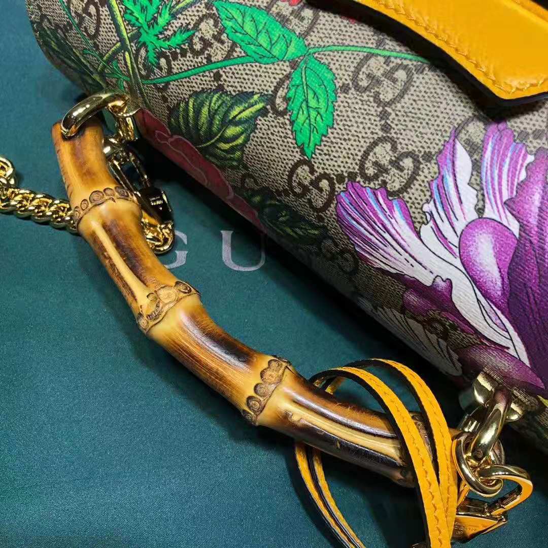 G*u*i gg women padlock gg flora small bamboo shoulder bag