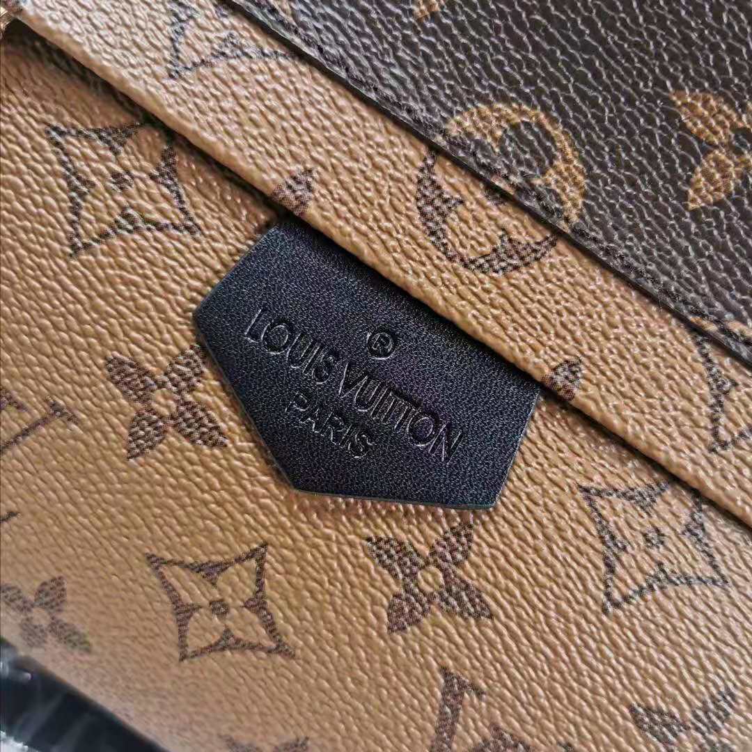 Louis Vuitton LV Women Palm Springs PM Backpack in Monogram Reverse Coated Canvas-Brown