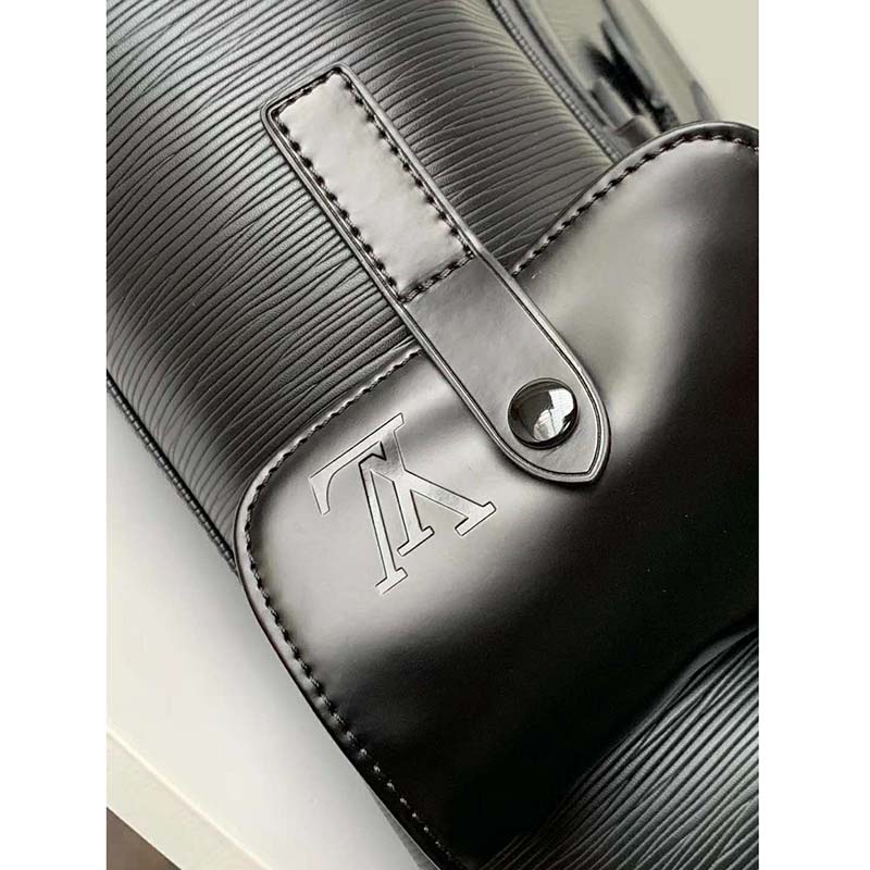 Louis Vuitton LV Unisex Christopher PM Backpack in Cowhide Leather-Black