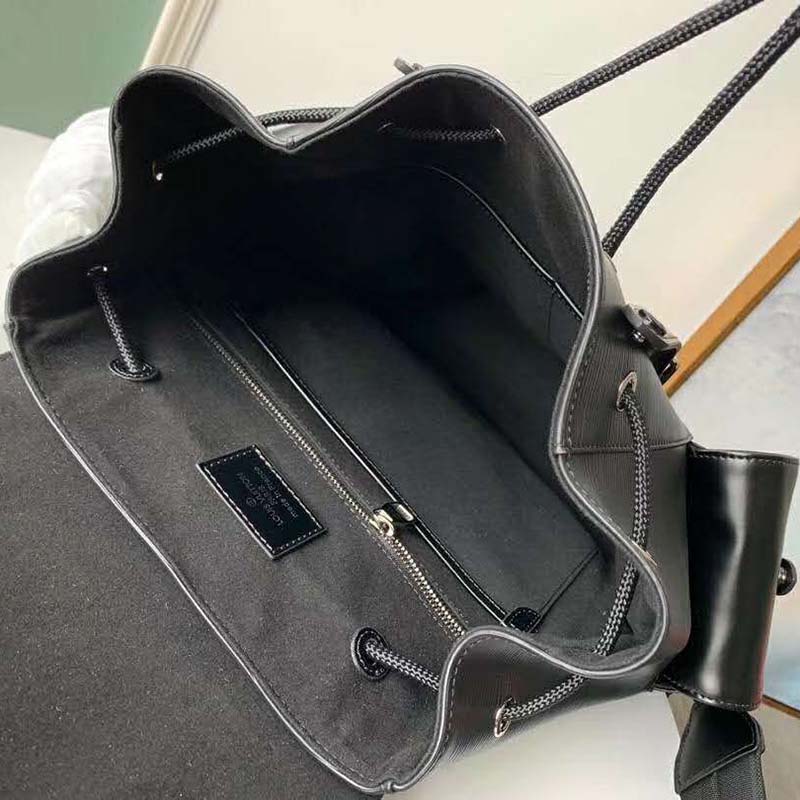 Louis Vuitton LV Unisex Christopher PM Backpack in Cowhide Leather-Black