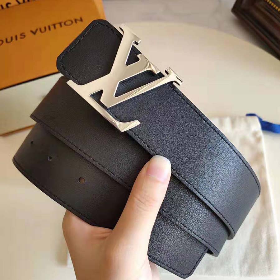Louis Vuitton LV Unisex LV Initiales 40mm Reversible Belt-Black