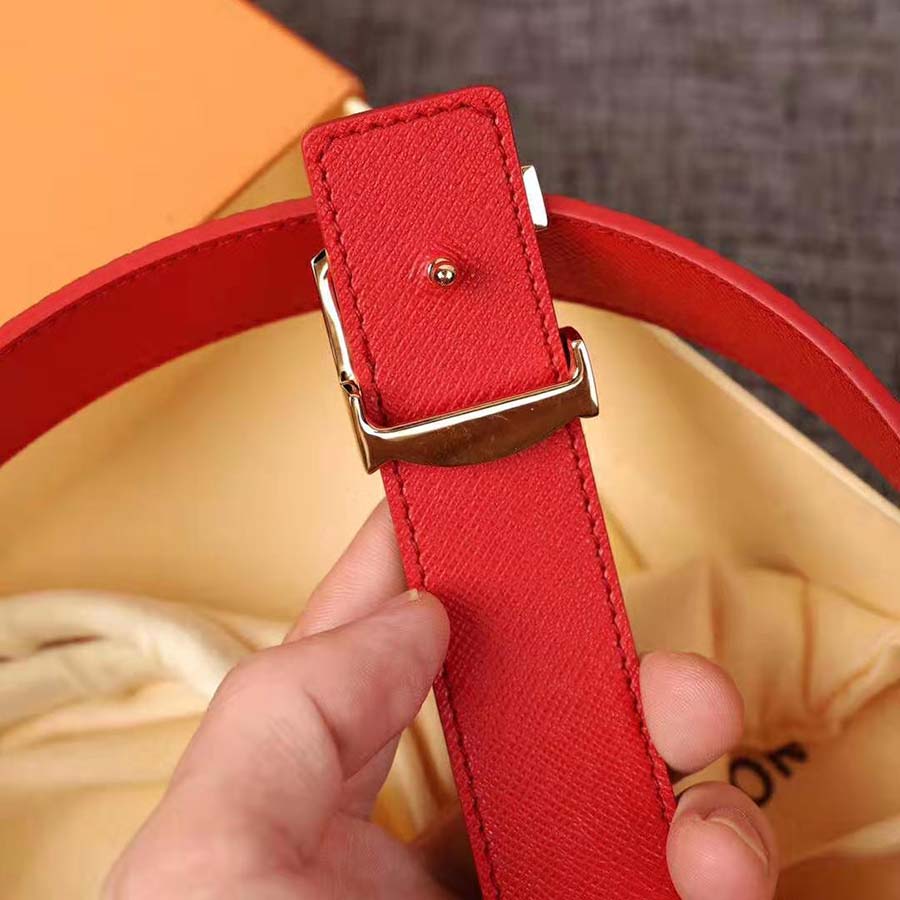 Louis Vuitton LV Unisex LV Initials Buckle 30mm Reversible Belt in Monogram Canvas Leather