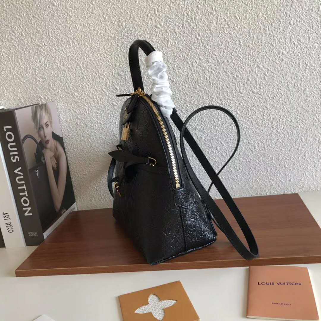 Louis Vuitton LV Unisex LV Moon Backpack in Smooth Calfskin Leather-Black