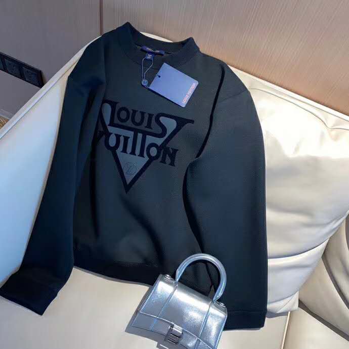 Louis Vuitton LV Women LV Midnight Sweatshirt in Cotton Jersey-Black
