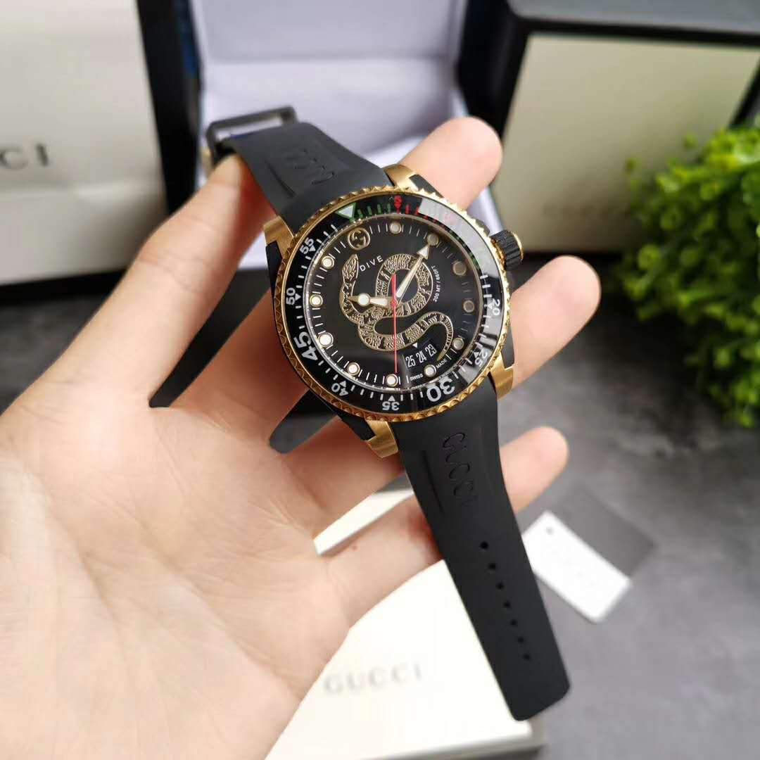 G*u*i men G*u*i dive watch 45mm-black