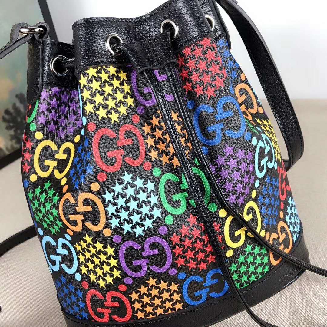 G*u*i gg unisex gg psychedelic bucket bag psychedelic supreme canvas