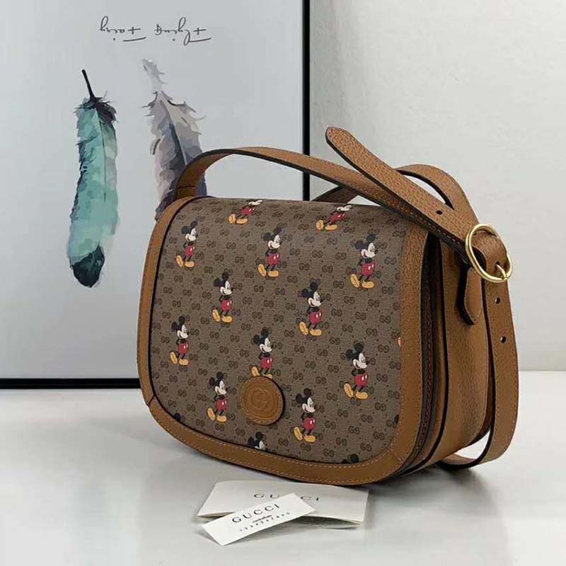 G*u*i gg women disney x G*u*i small shoulder bag gg supreme canvas