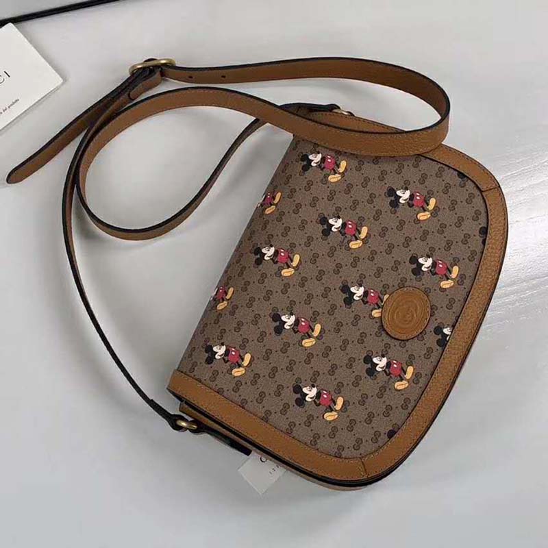 G*u*i gg women disney x G*u*i small shoulder bag gg supreme canvas