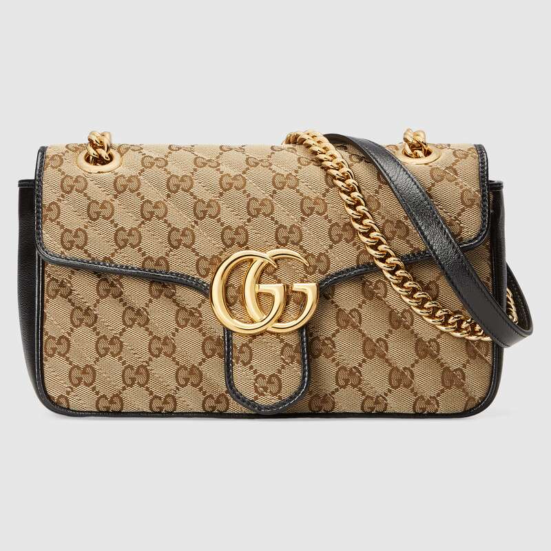 G*u*i gg women gg marmont small shoulder original gg canvas