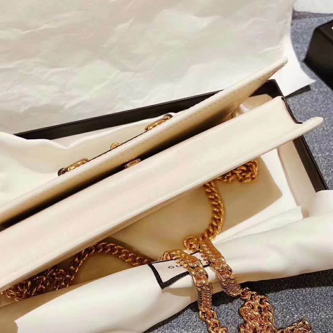 G*u*i gg women G*u*i 1955 horsebit wallet with chain-white
