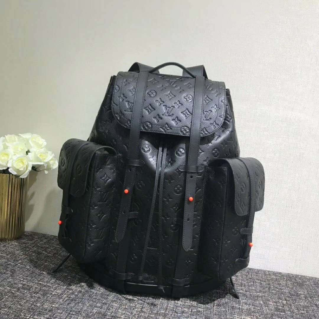 Louis Vuitton LV Men Christopher PM Backpack Taurillon Cowhide Leather