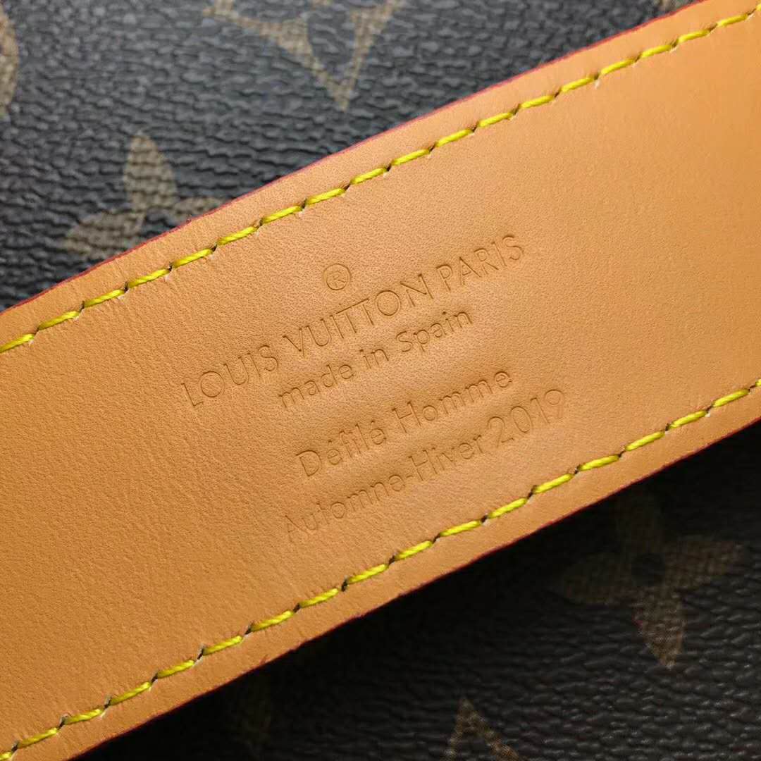 Louis Vuitton LV Unisex S Lock Belt Pouch GM PM MM-Brown