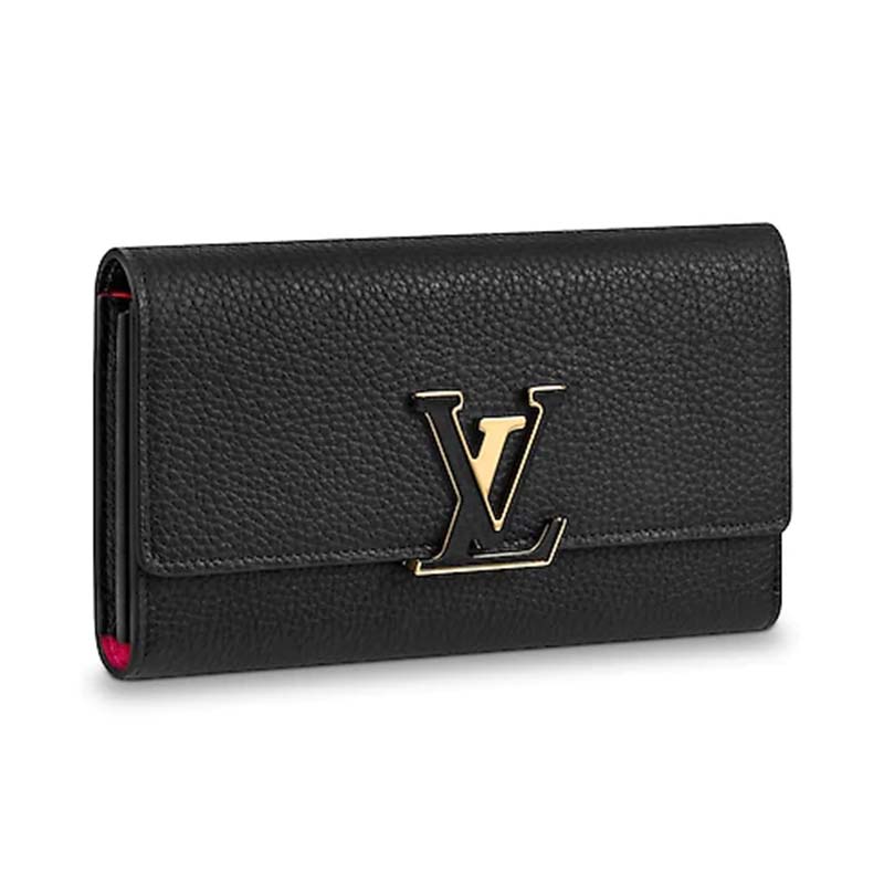 Louis Vuitton LV Women Capucines Wallet in Taurillon Leather