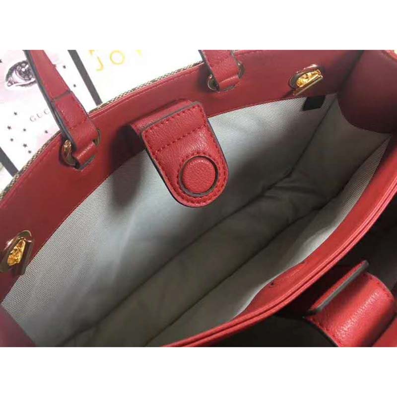G*u*i gg unisex G*u*i 1955 horsebit large tote bag-red