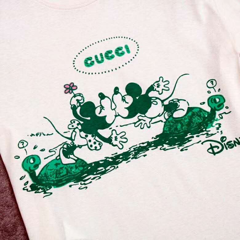 G*u*i gg women disney x G*u*i t-shirt white cotton jersey