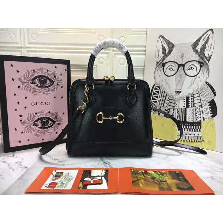 G*u*i gg women G*u*i 1955 horsebit small top handle bag-black