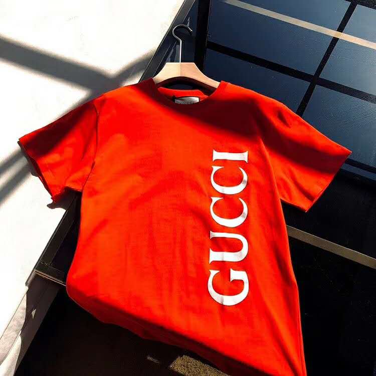 G*u*i gg women G*u*i print oversize t-shirt red cotton