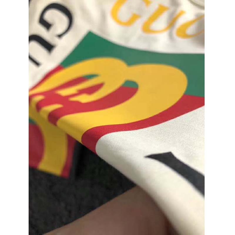 G*u*i gg women oversize t-shirt with G*u*i logo-white