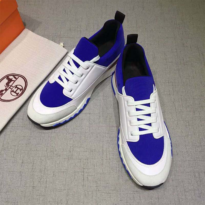 Hermes Men Shoes Stadium Sneaker-White