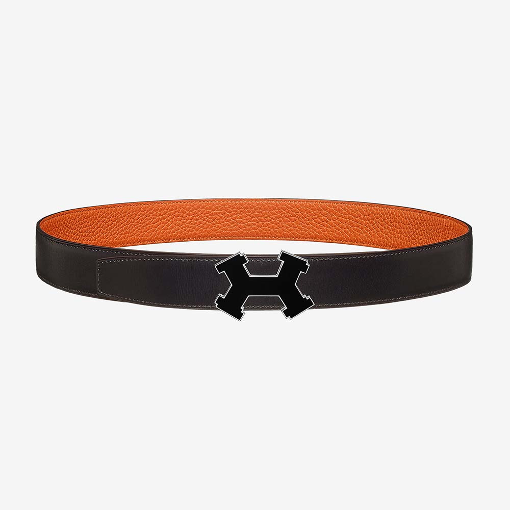 Hermes Men Street H Belt Buckle & Reversible Leather Strap 32 mm