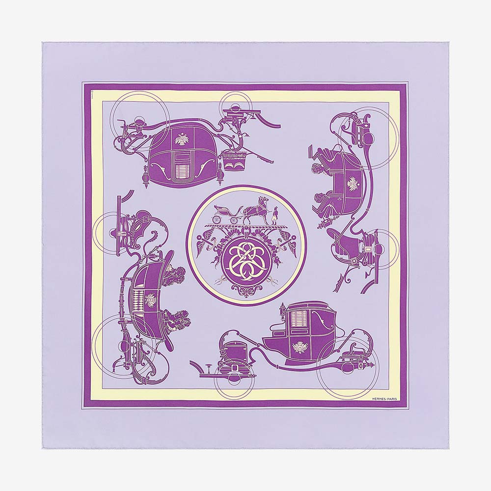 Hermes Women Ex-Libris Scarf 90