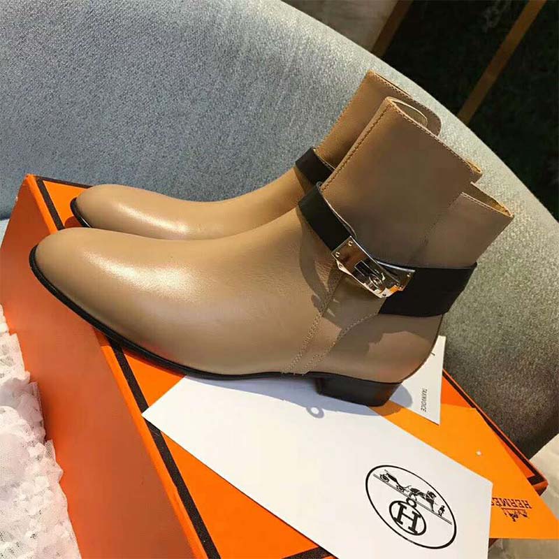 Hermes Women Shoes Neo Ankle Boot-Brown