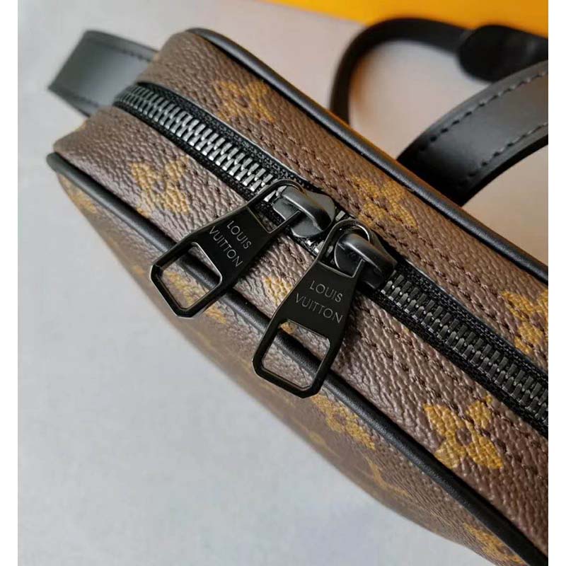 Louis Vuitton LV Men Utility Side Bag Monogram Coated Canvas