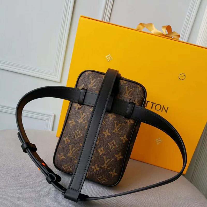 Louis Vuitton LV Men Utility Side Bag Monogram Coated Canvas