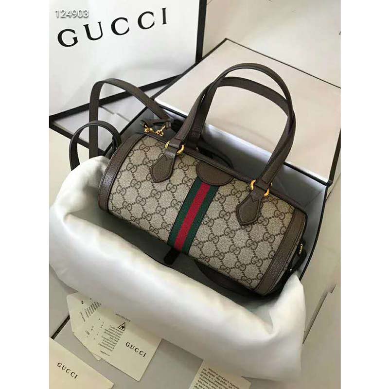 G*u*i gg unisex ophidia gg small boston bag supreme canvas