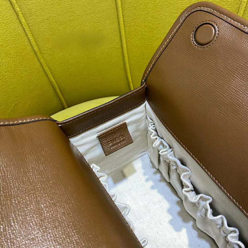 G*u*i gg women G*u*i horsebit 1955 small top handle bag-beige