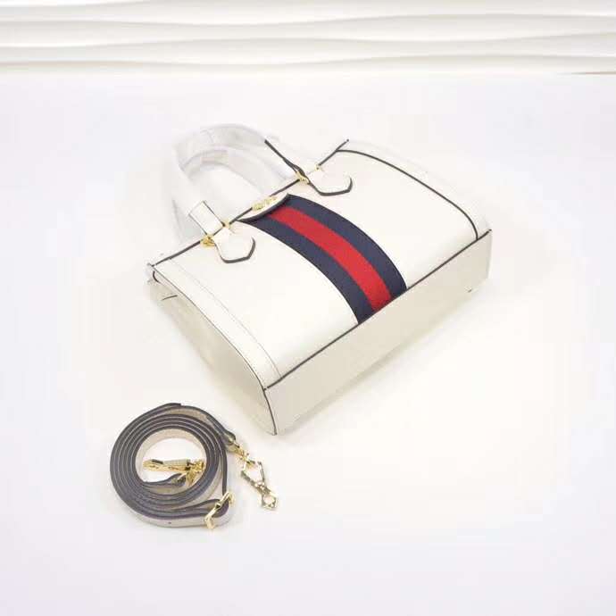 G*u*i gg women ophidia small gg tote bag white leather