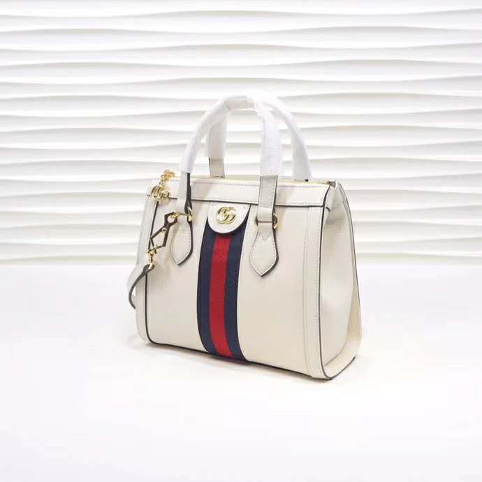 G*u*i gg women ophidia small gg tote bag white leather