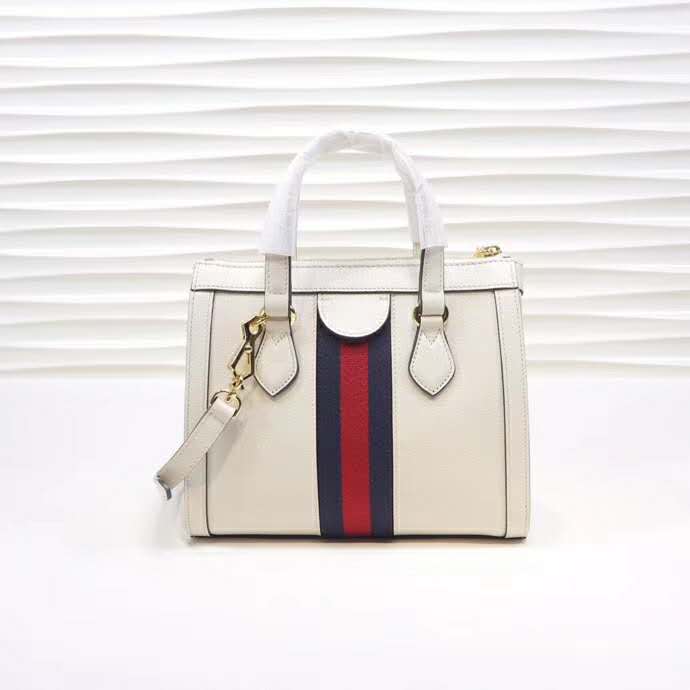 G*u*i gg women ophidia small gg tote bag white leather