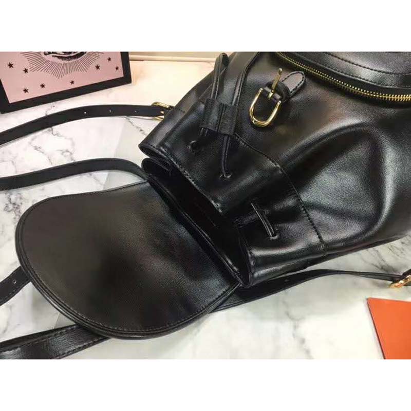 G*u*i women gg G*u*i horsebit 1955 backpack in black leather
