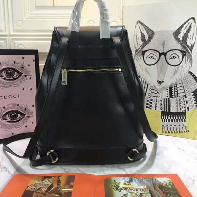 G*u*i women gg G*u*i horsebit 1955 backpack in black leather
