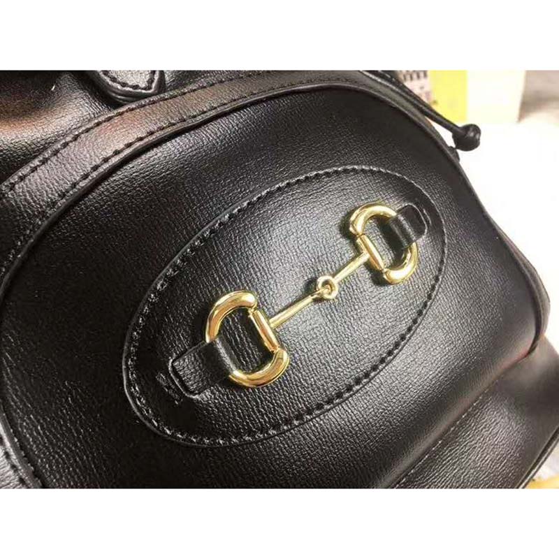 G*u*i women gg G*u*i horsebit 1955 backpack in black leather