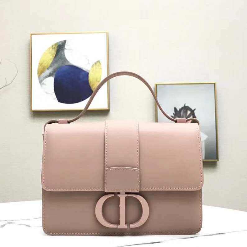 Dior Women 30 Montaigne Bag in Ultramatte Grained Calfskin-Pink