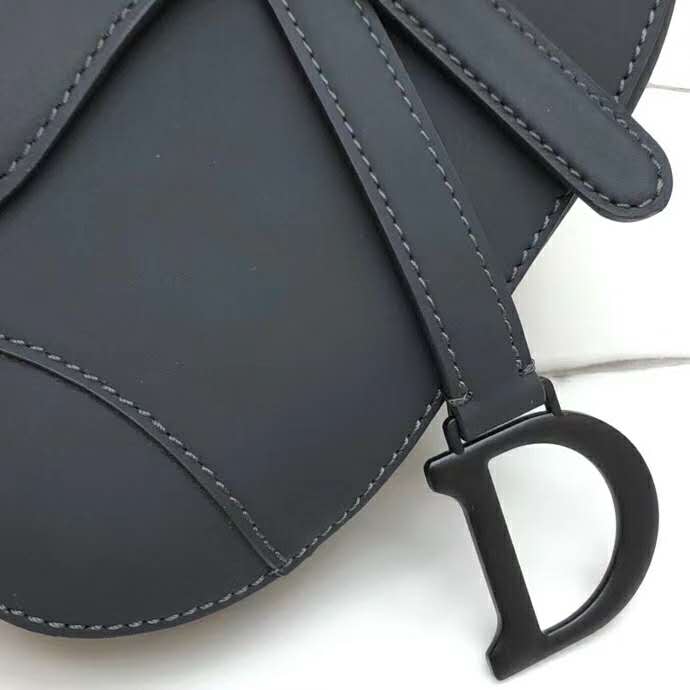 Dior Women Saddle Bag in Matte Black Ultramatte Calfskin