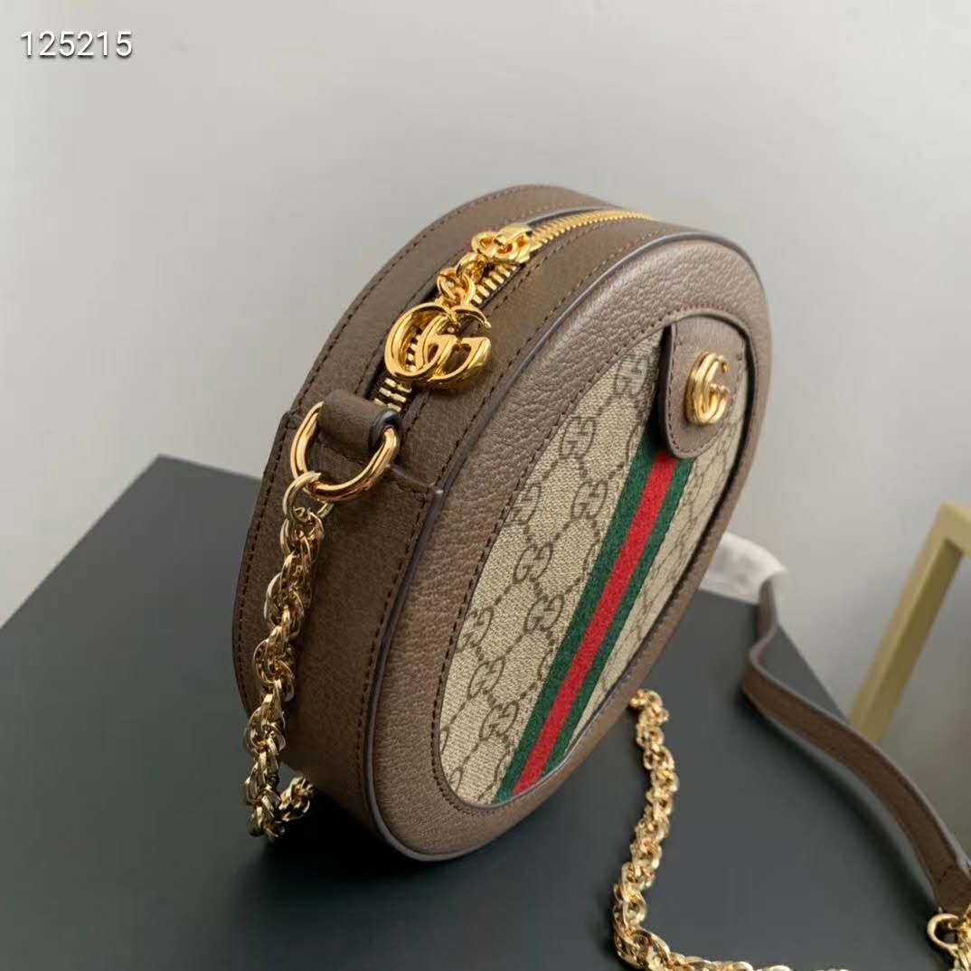 G*u*i gg women ophidia mini gg round shoulder bag-beige