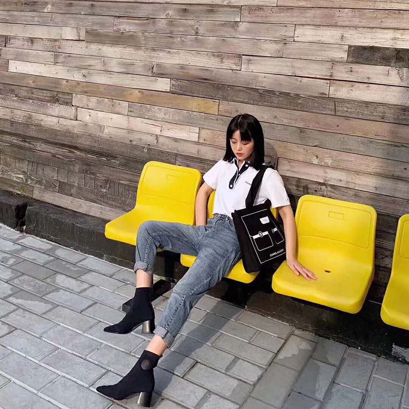 Hermes Women Volver 60 Ankle Boot Black Leather 2.4″ Heel