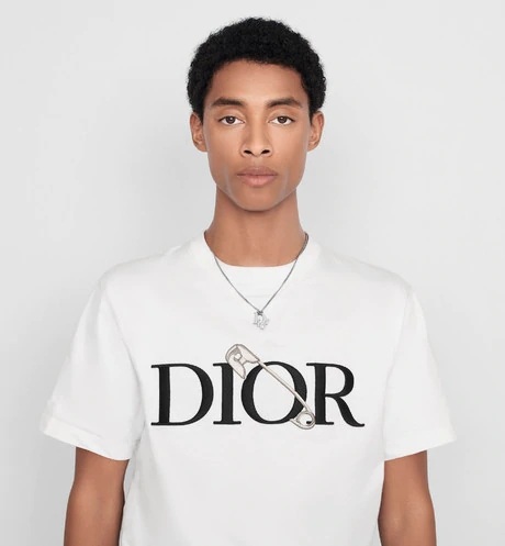 Dior Men Oversized Dior And Judy Blame T-Shirt Cotton-White