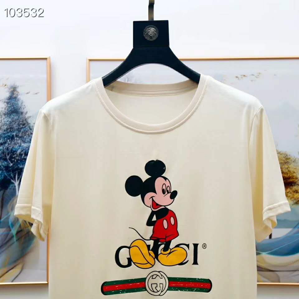 G*u*i men disney x G*u*i oversize t-shirt white organic cotton jersey