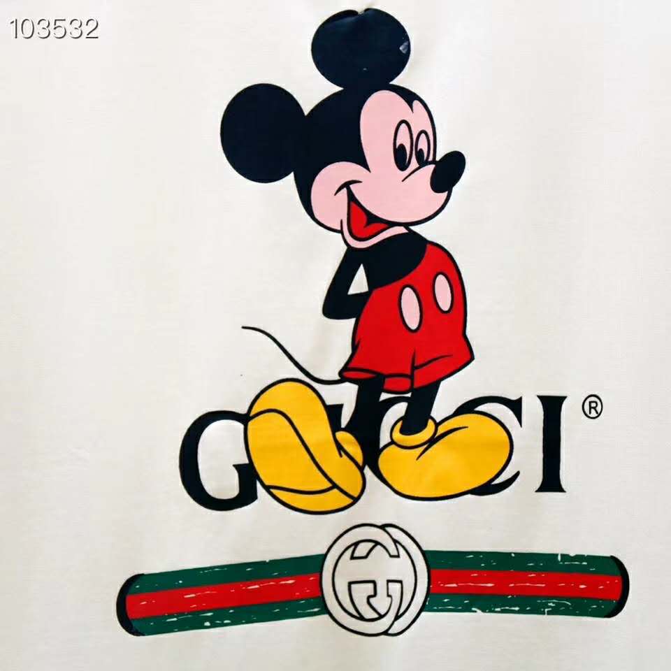G*u*i men disney x G*u*i oversize t-shirt white organic cotton jersey
