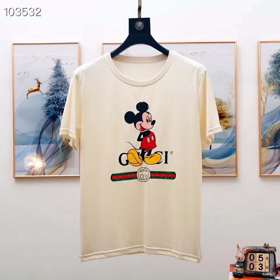 G*u*i men disney x G*u*i oversize t-shirt white organic cotton jersey