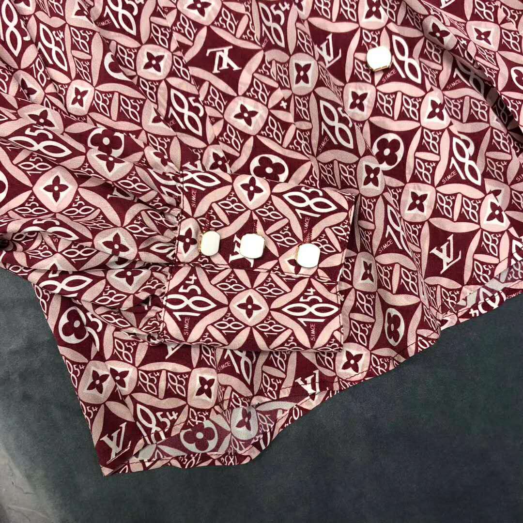 Louis Vuitton LV Women Since 1854 Silk Long-Sleeved Pajama Top Monogram Flowers