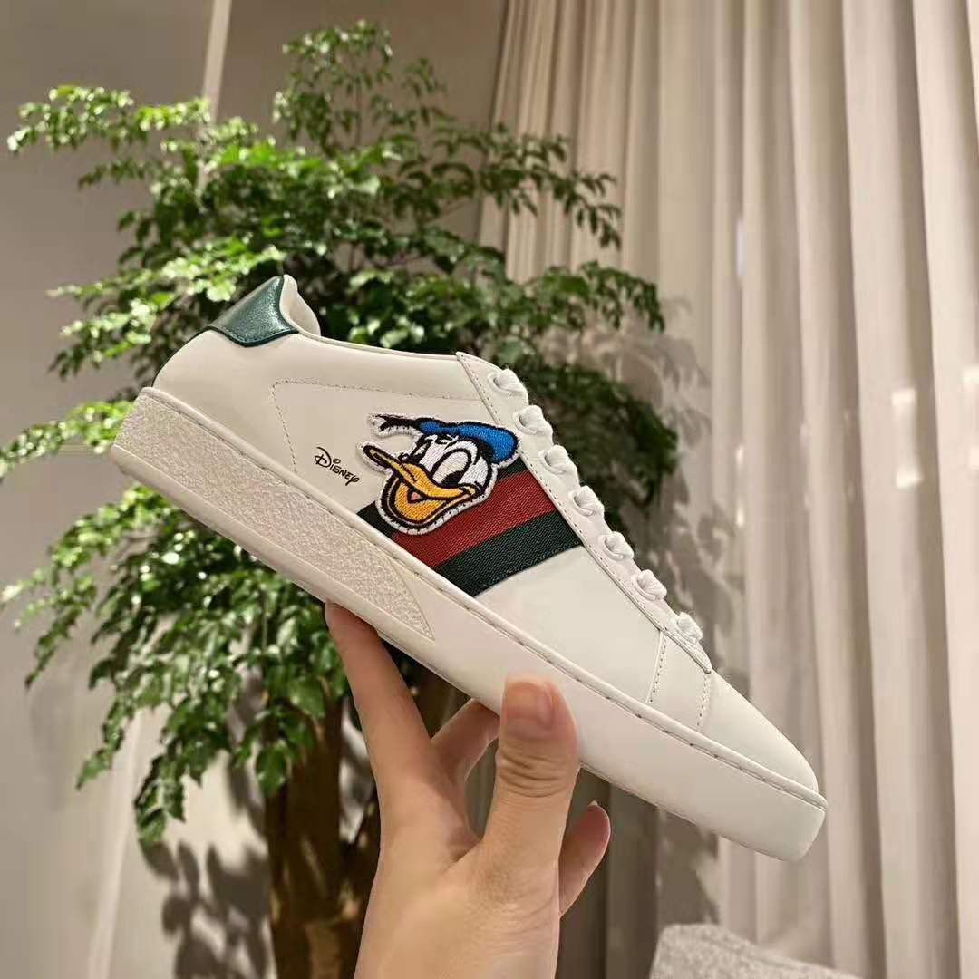 G*u*i gg unisex disney x G*u*i donald duck ace sneaker white leather